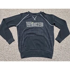 Green For Good Wicked Wear AOP Sweatshirt Small Black Crewneck Pullover Oz